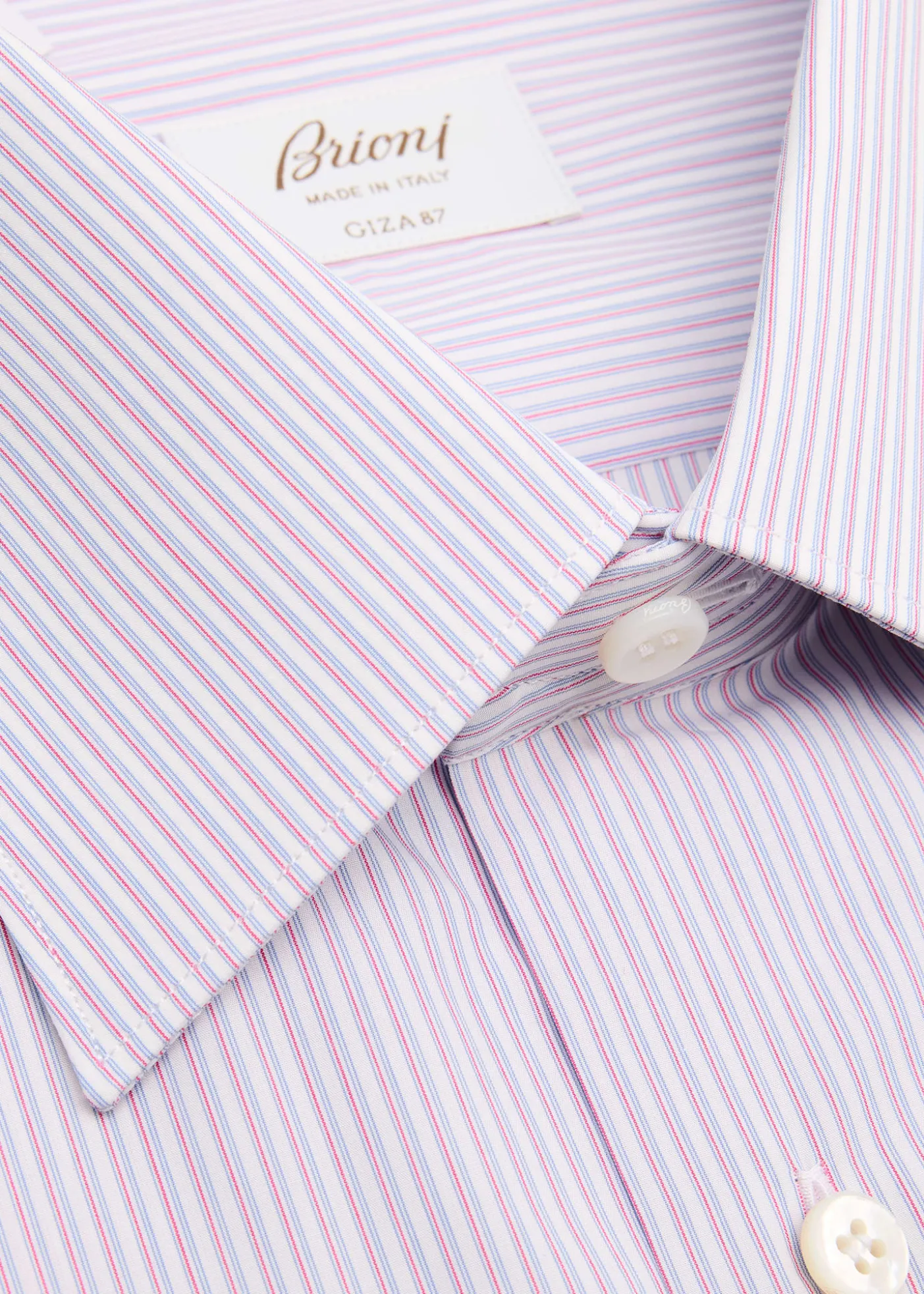 BrioniMen's Giza 87 Cotton Multi-Stripe Dress Shirt