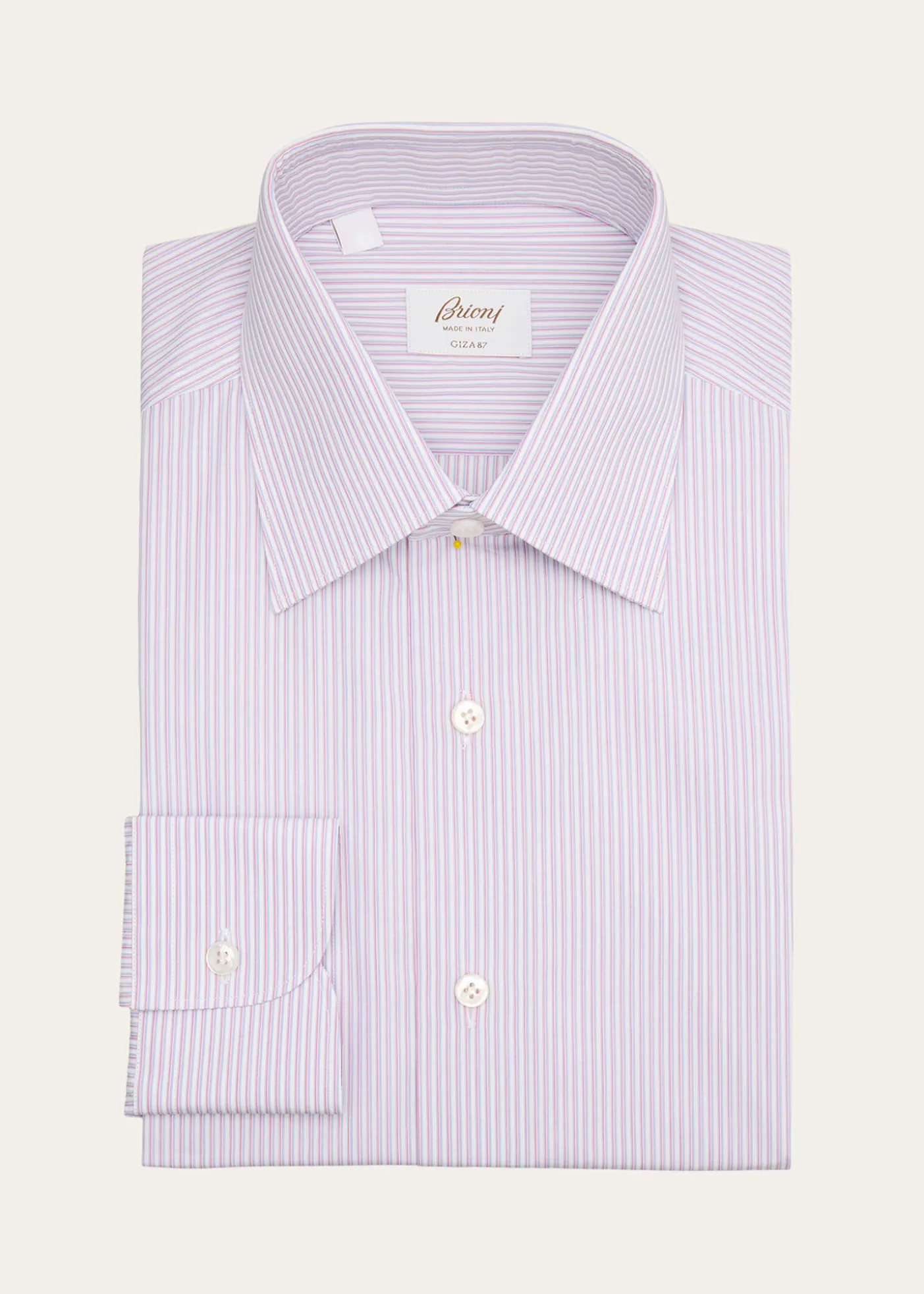 BrioniMen's Giza 87 Cotton Multi-Stripe Dress Shirt