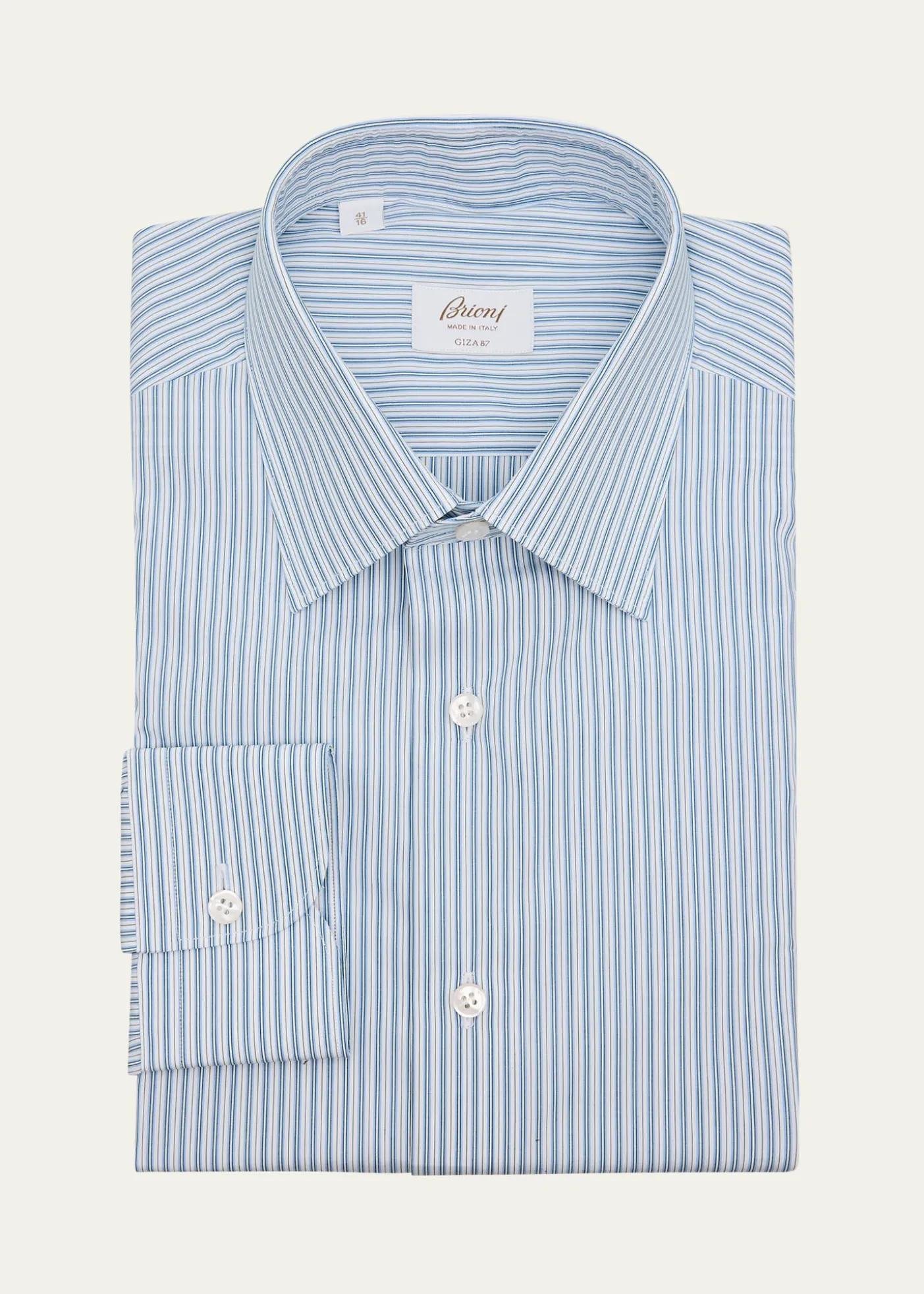 BrioniMen's Giza 87 Cotton Multi-Stripe Dress Shirt
