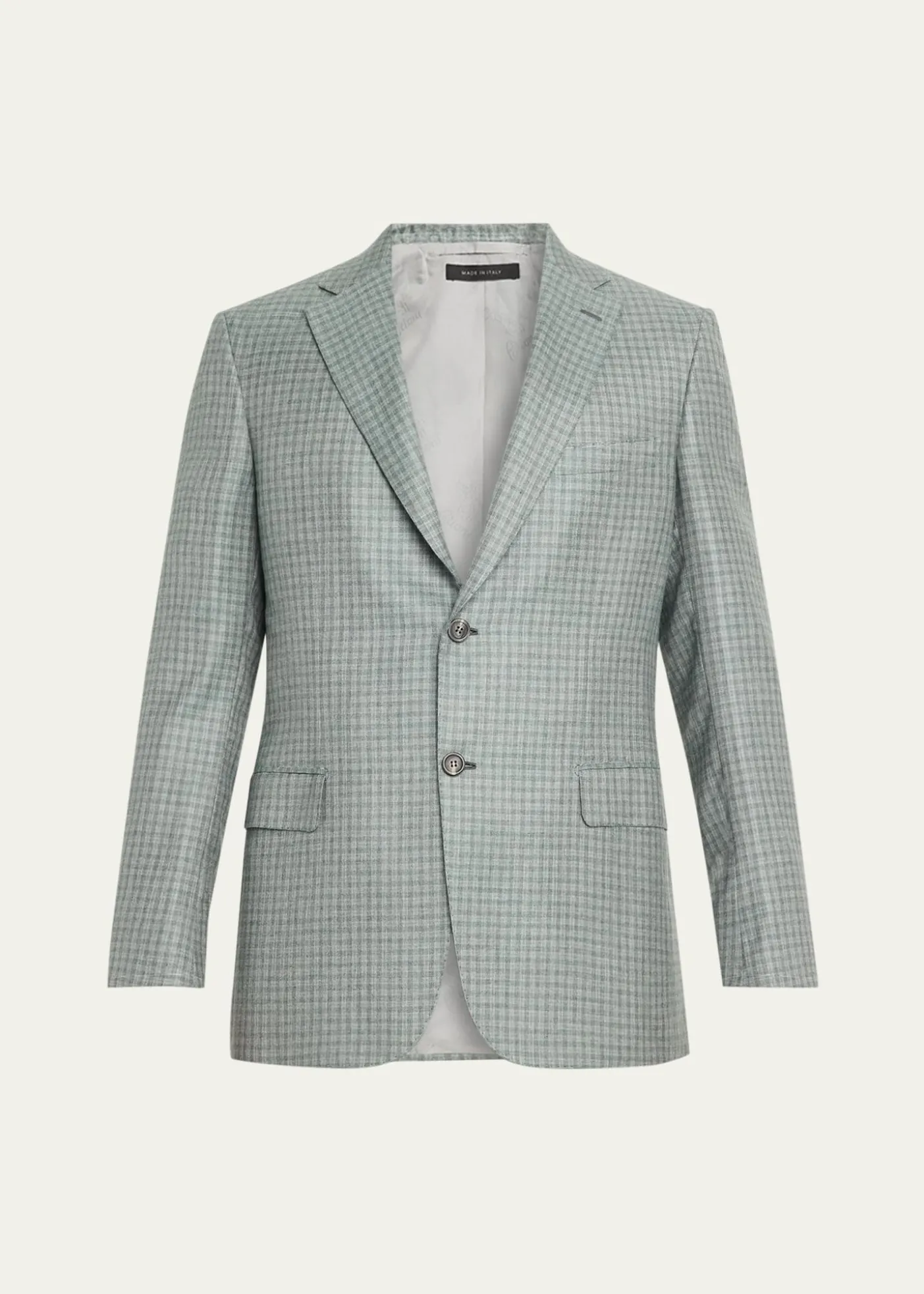 BrioniMen's Ravello Cashmere-Silk Check Blazer