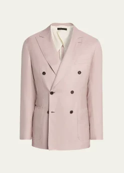 BrioniMen's Soffio Cashmere Double-Breasted Jacket