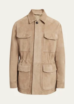 BrioniMen's Suede Field Jacket