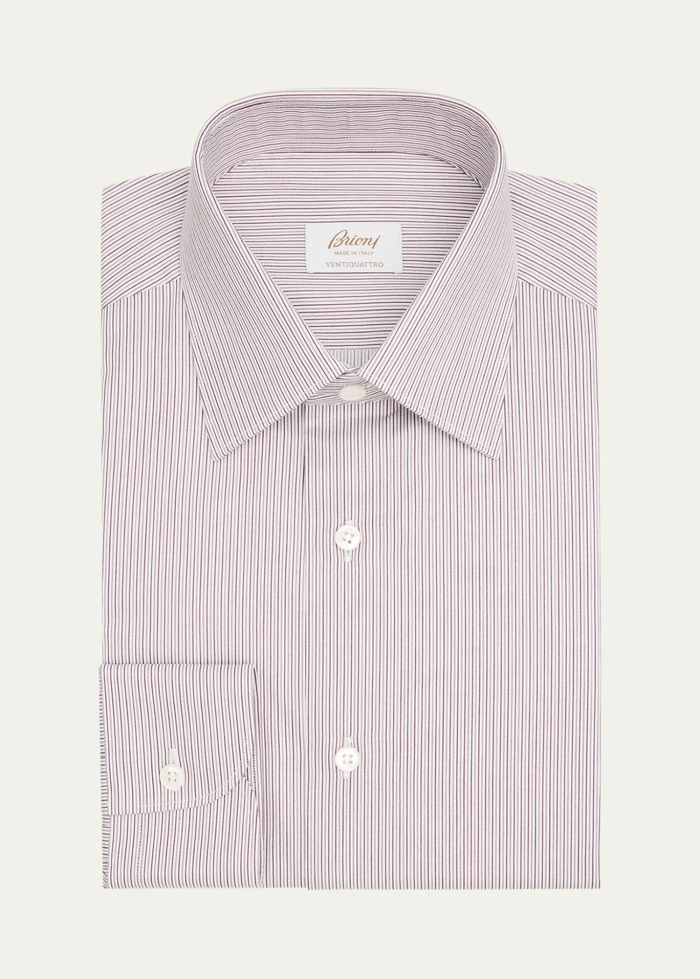 BrioniMen's Ventiquattro Cotton Multi-Stripe Dress Shirt