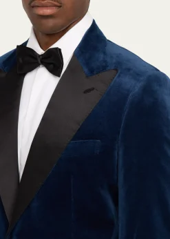 BrioniMen's Virgilio Velvet Peak-Lapel Sport Coat