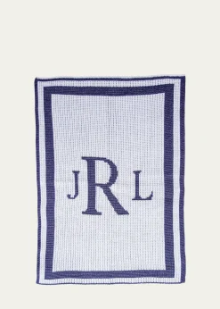 Butterscotch BlankeesClassic Monogram Stroller Blanket, Personalized