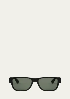 BVLGARIAluminum Geometric Sunglasses