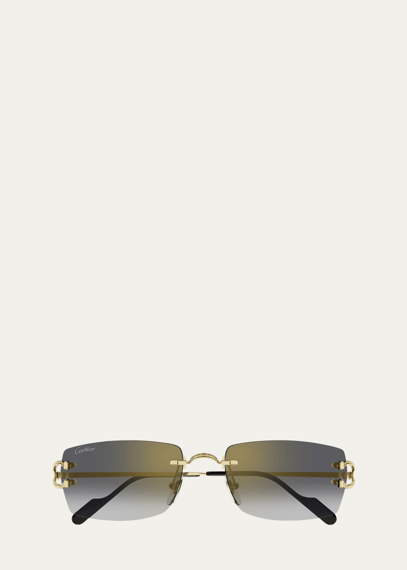 CartierMen's CT0550SM Metal Rectangle Sunglasses