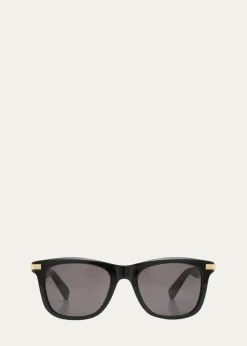 CartierMen's Saddle Bridge Square Sunglasses