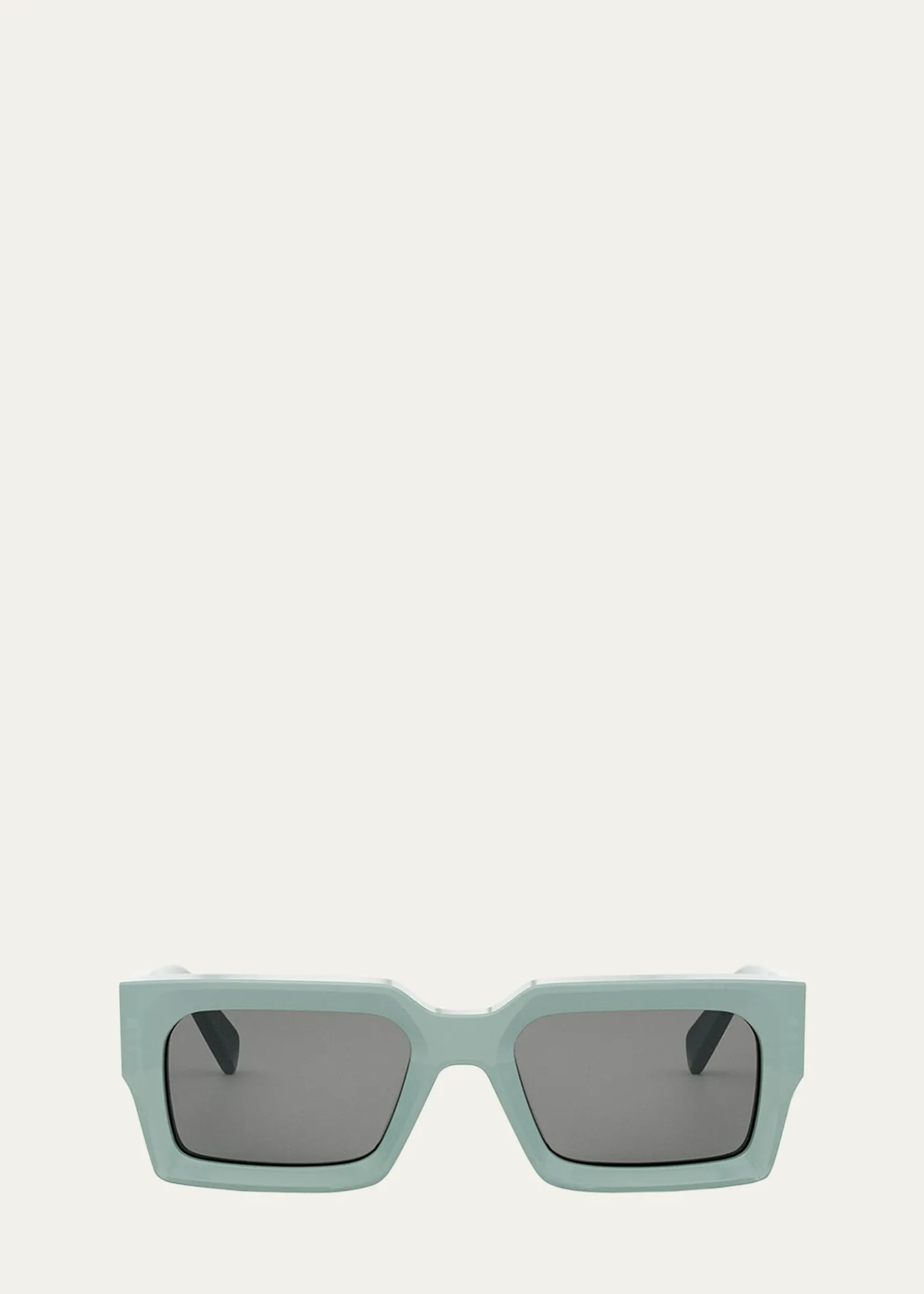 CelineMen's 3-Dot Acetate Rectangle Sunglasses
