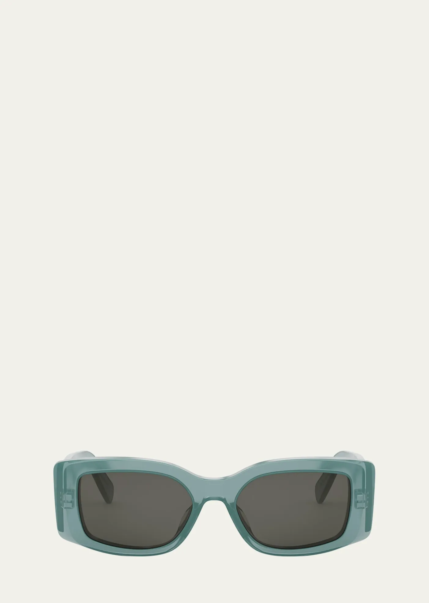 CelineMen's Triomphe Rectangular Acetate Sunglasses