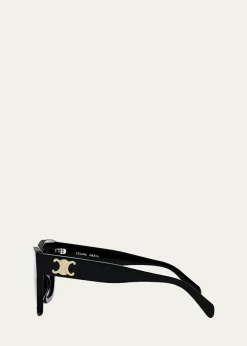 CelineTriomphe Square Acetate Sunglasses