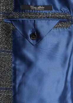 Cesare AttoliniMen's Windowpane Wool Two-Button Jacket