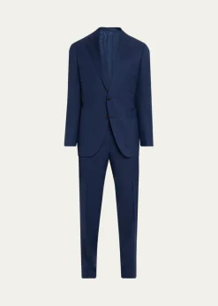 Cesare AttoliniMen's Wool Chevron 130 Two-Piece Suit