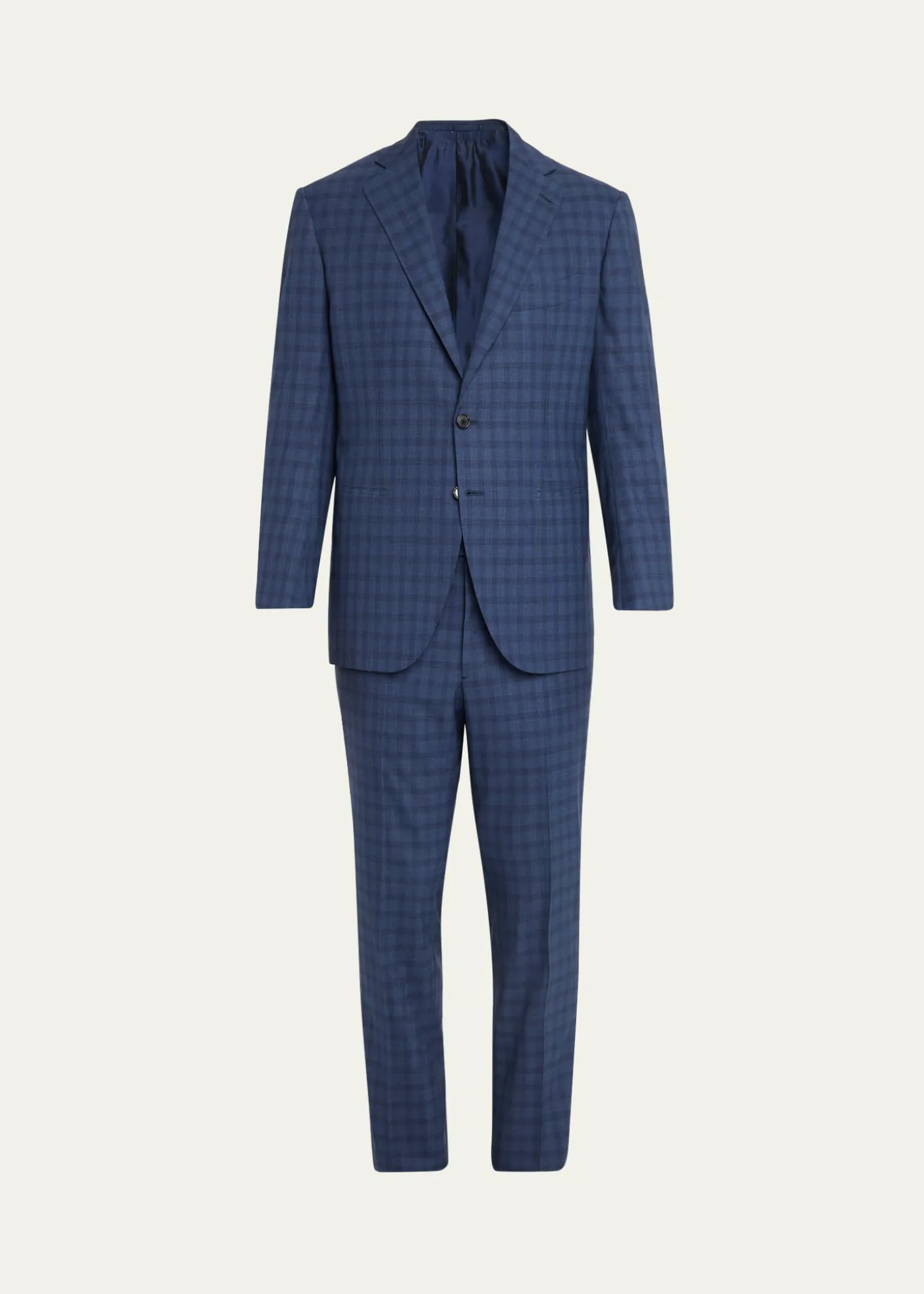 Cesare AttoliniMen's Wool Windowpane Check Two-Piece Suit