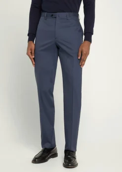 Cesare AttoliniMen's Luxe Twill Flat-Front Trousers