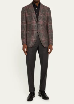 Cesare AttoliniMen's Melange Cashmere Twill Sport Coat