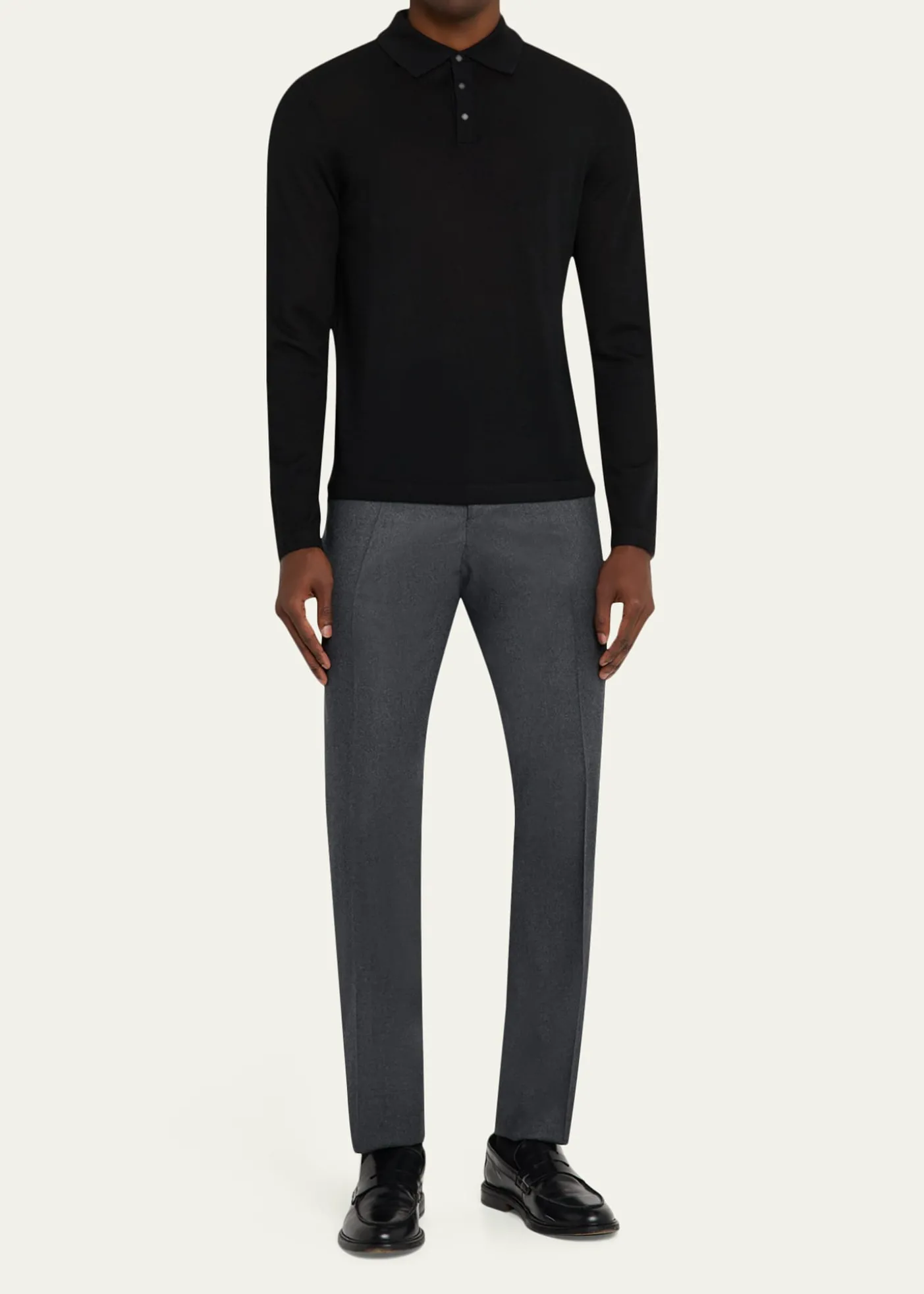 Cesare AttoliniMen's Wool Slim-Fit Trousers
