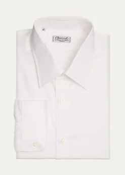 CharvetMen's Super Panama Cotton Dress Shirt