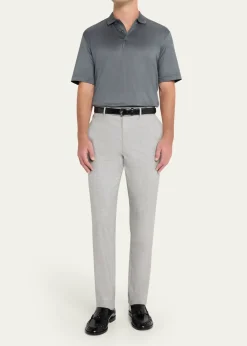 CharvetMen's Cotton Jersey Polo Shirt