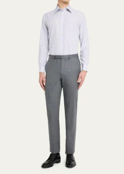 CharvetMen's Cotton Multi-Stripe Sport Shirt