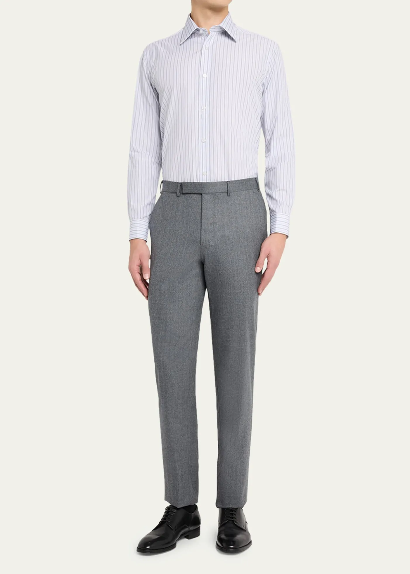 CharvetMen's Cotton Multi-Stripe Sport Shirt