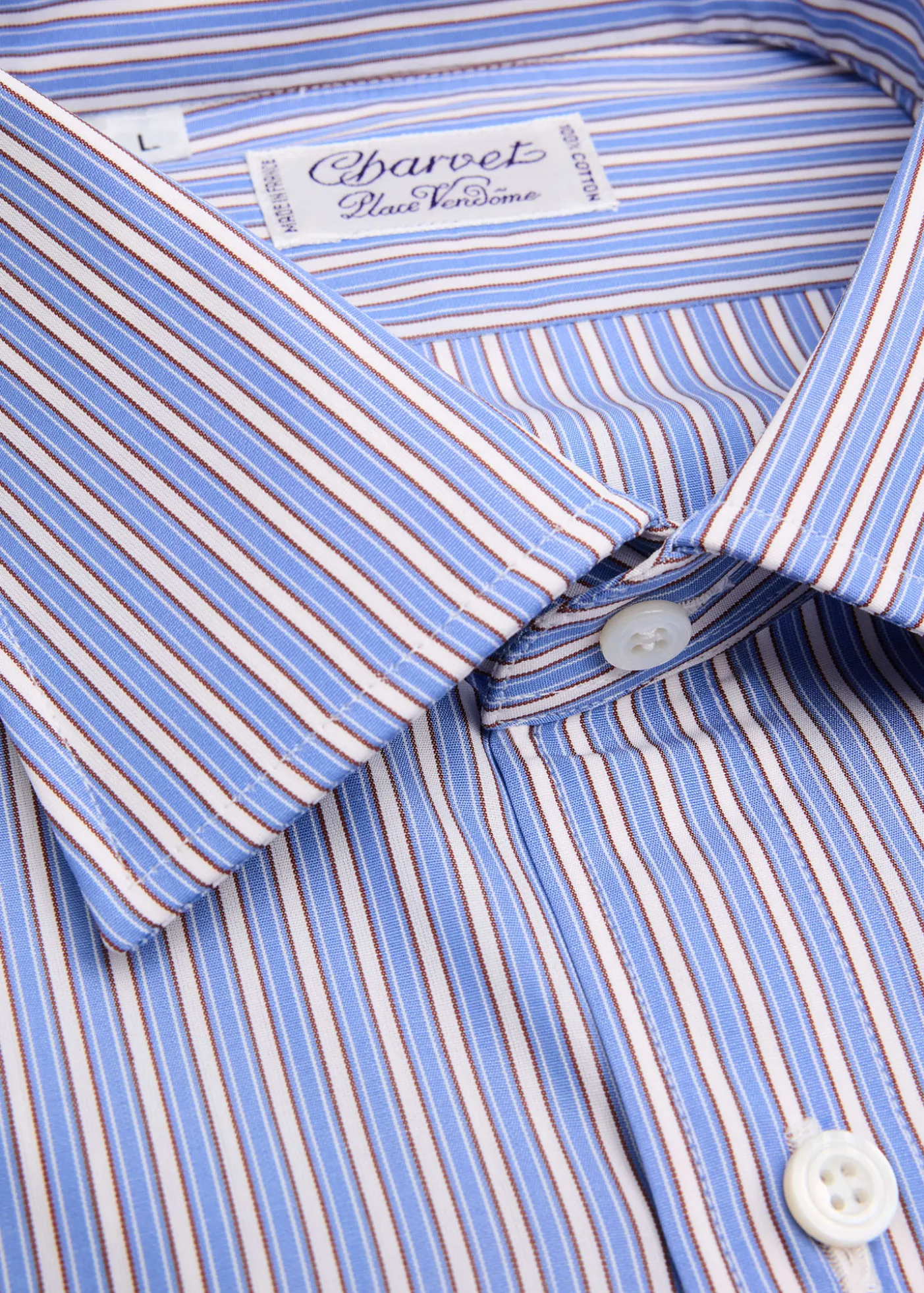 CharvetMen's Purple Label Striped Button-Front Shirt