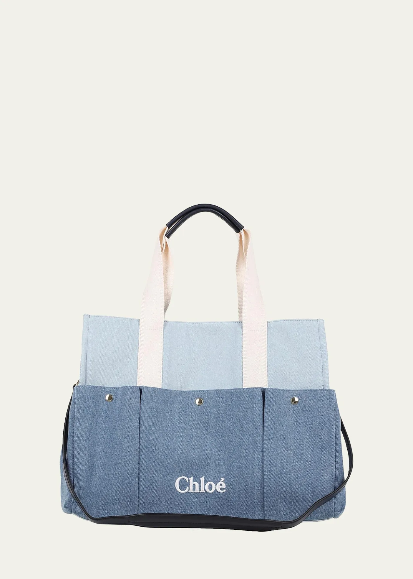 ChloeCotton Denim Changing Bag