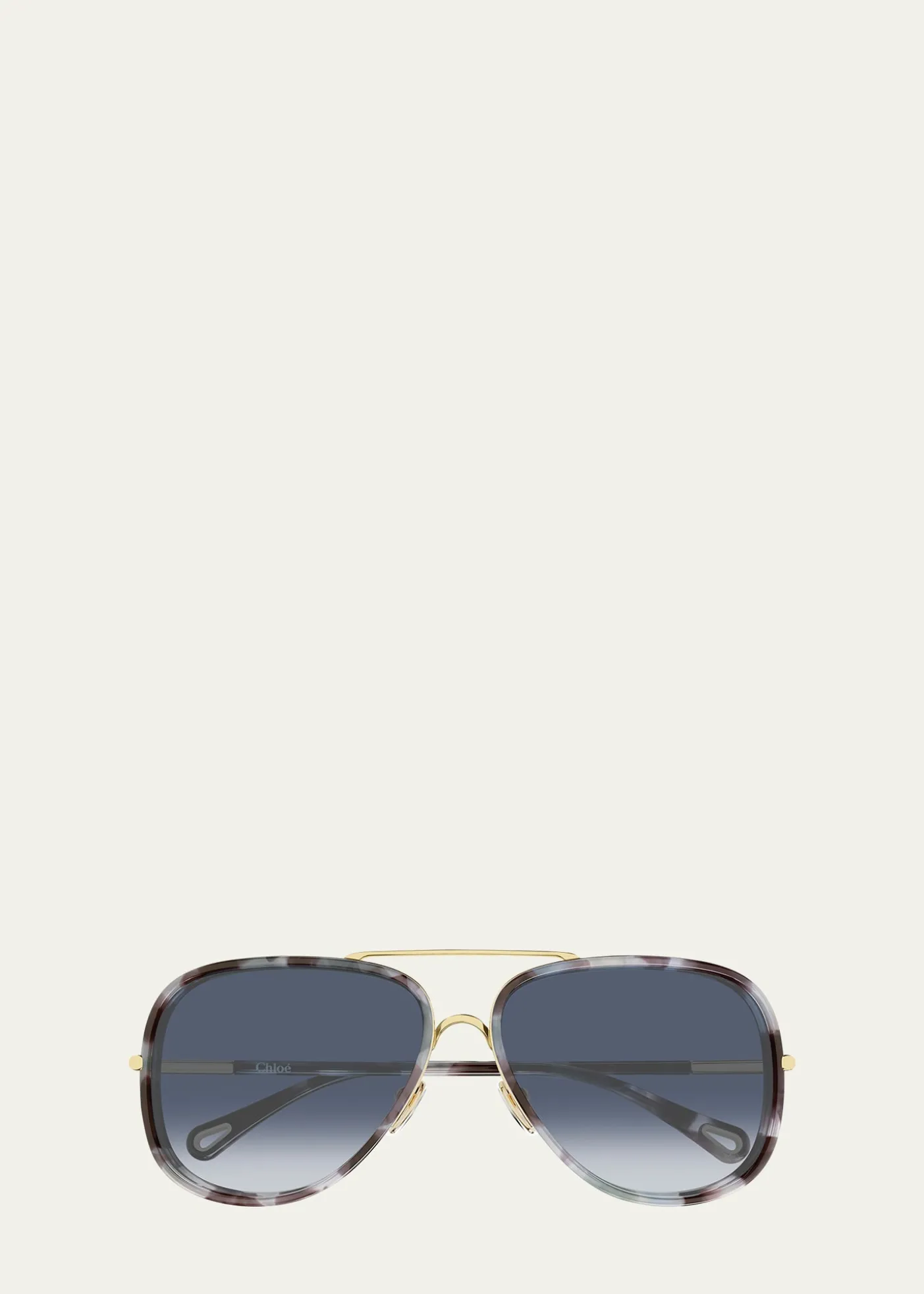 Chloe53mm Gradient Aviator Sunglasses