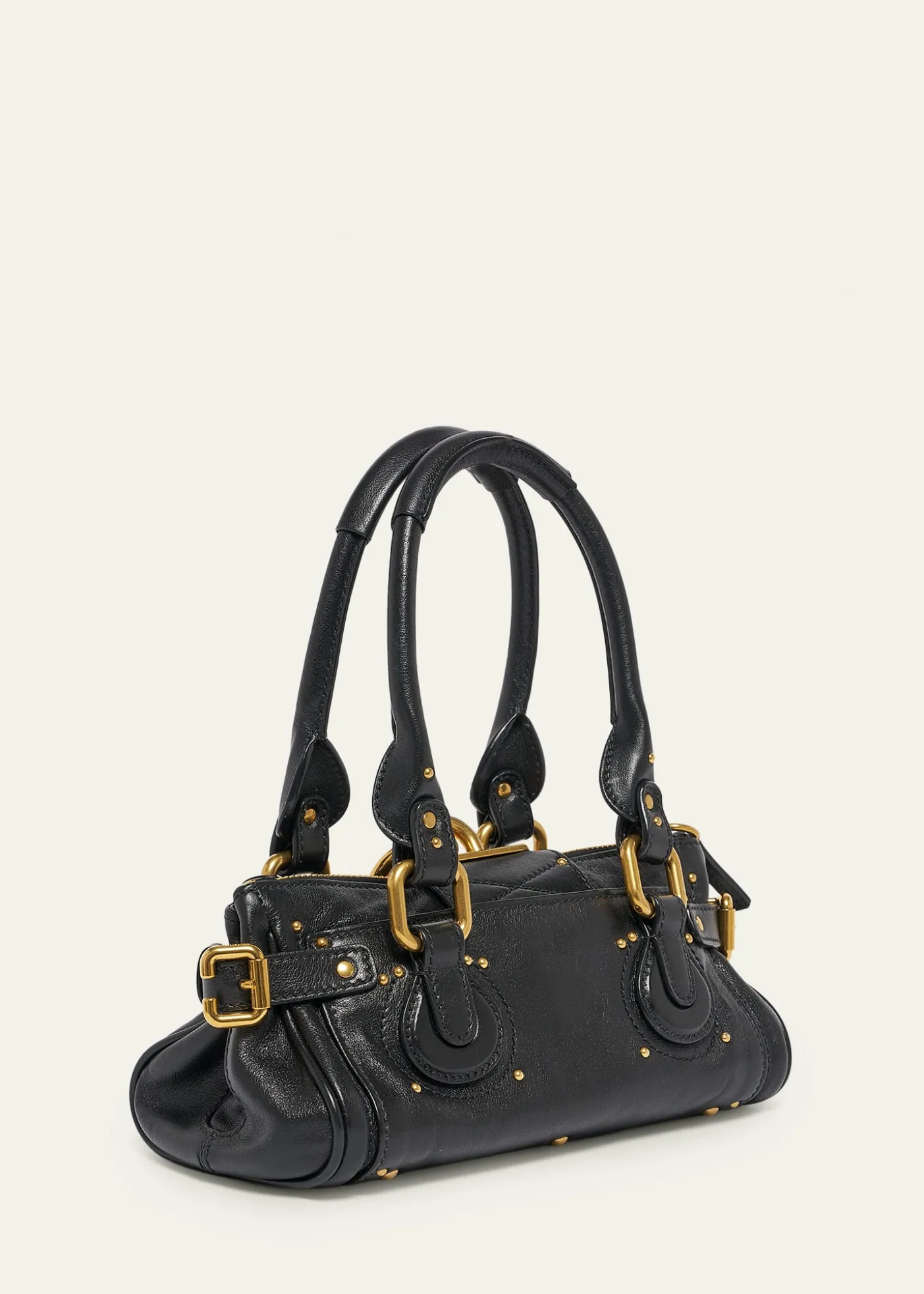 ChloeSmall Paddington Padlock Shoulder Bag in Leather