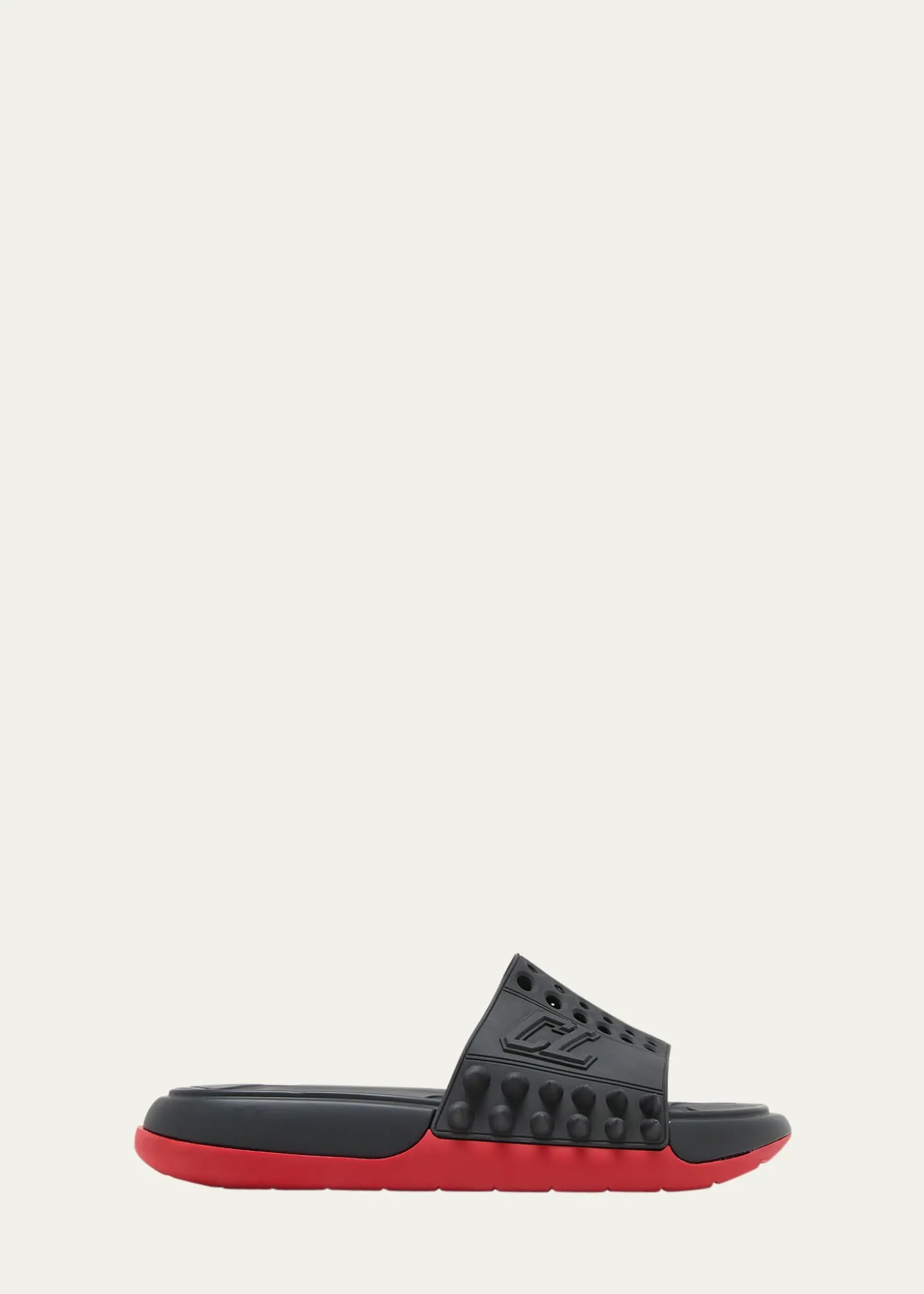 Christian LouboutinMen's Take It Easy Rubber Slide Sandals
