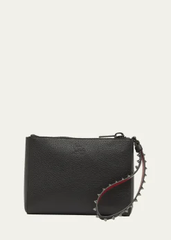 Christian LouboutinCabata Mini Pouch Wristlet in Leather