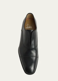 Christian LouboutinMen's Alpha Male II Leather Cap-Toe Loafers