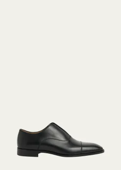 Christian LouboutinMen's Alpha Male II Leather Cap-Toe Loafers