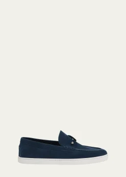 Christian LouboutinMen's Chambeliboat Nubuck Boat Shoes