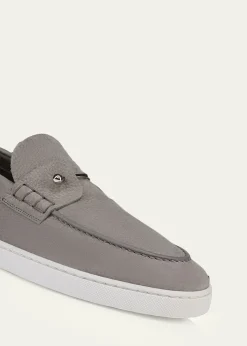 Christian LouboutinMen's Chambeliboat Flat Leather Boat Shoes