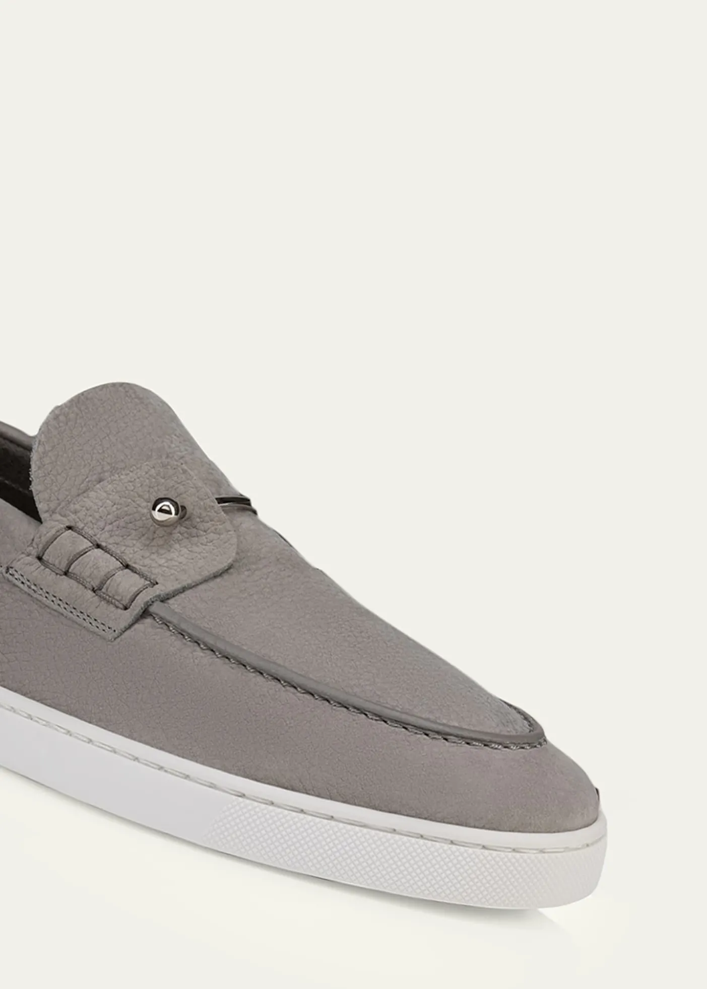 Christian LouboutinMen's Chambeliboat Flat Leather Boat Shoes