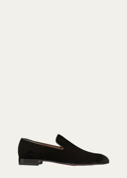 Christian LouboutinMen's Dandelion Velvet Loafers
