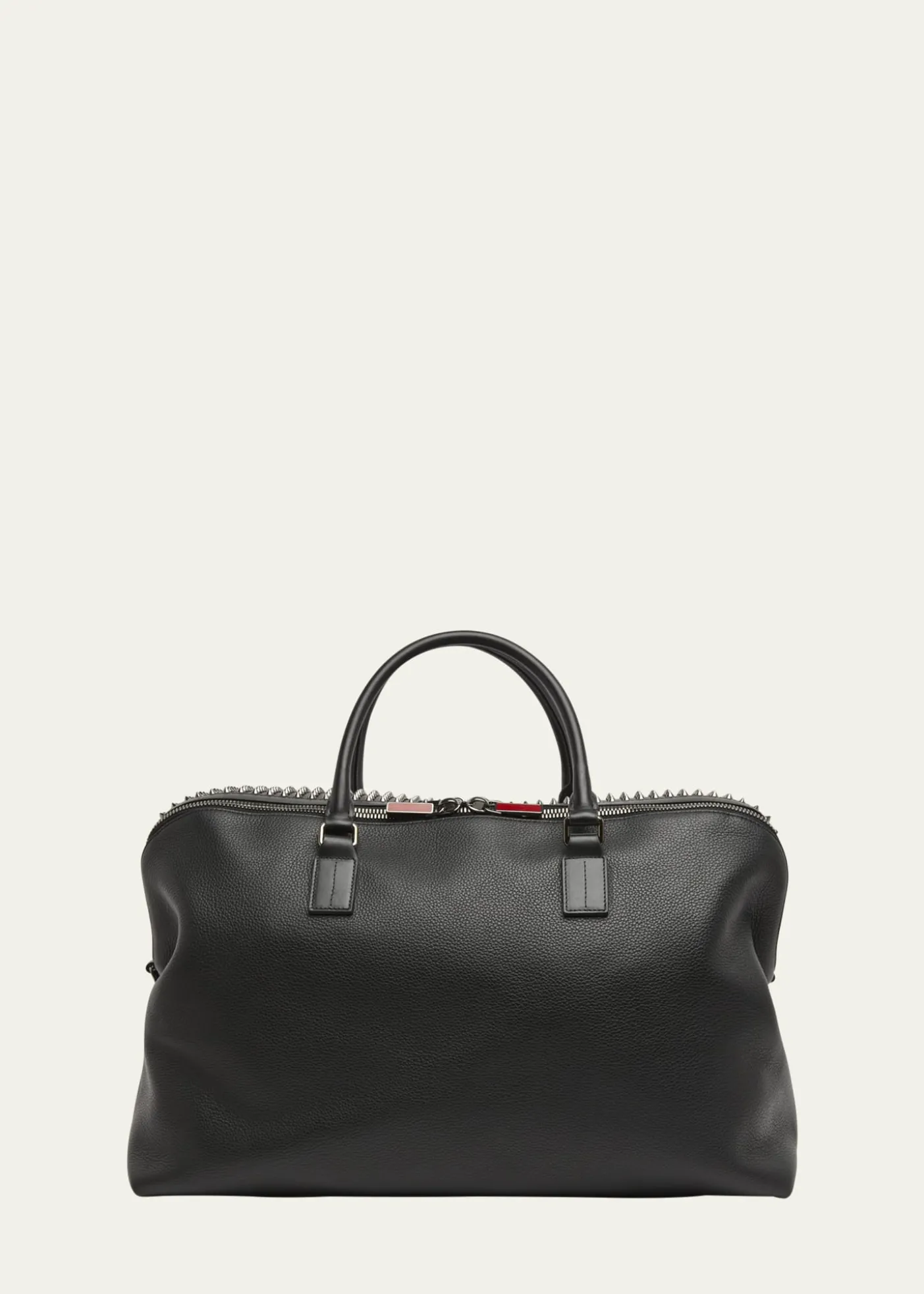 Christian LouboutinMen's Funky Leather Empire Spikes Weekender Bag