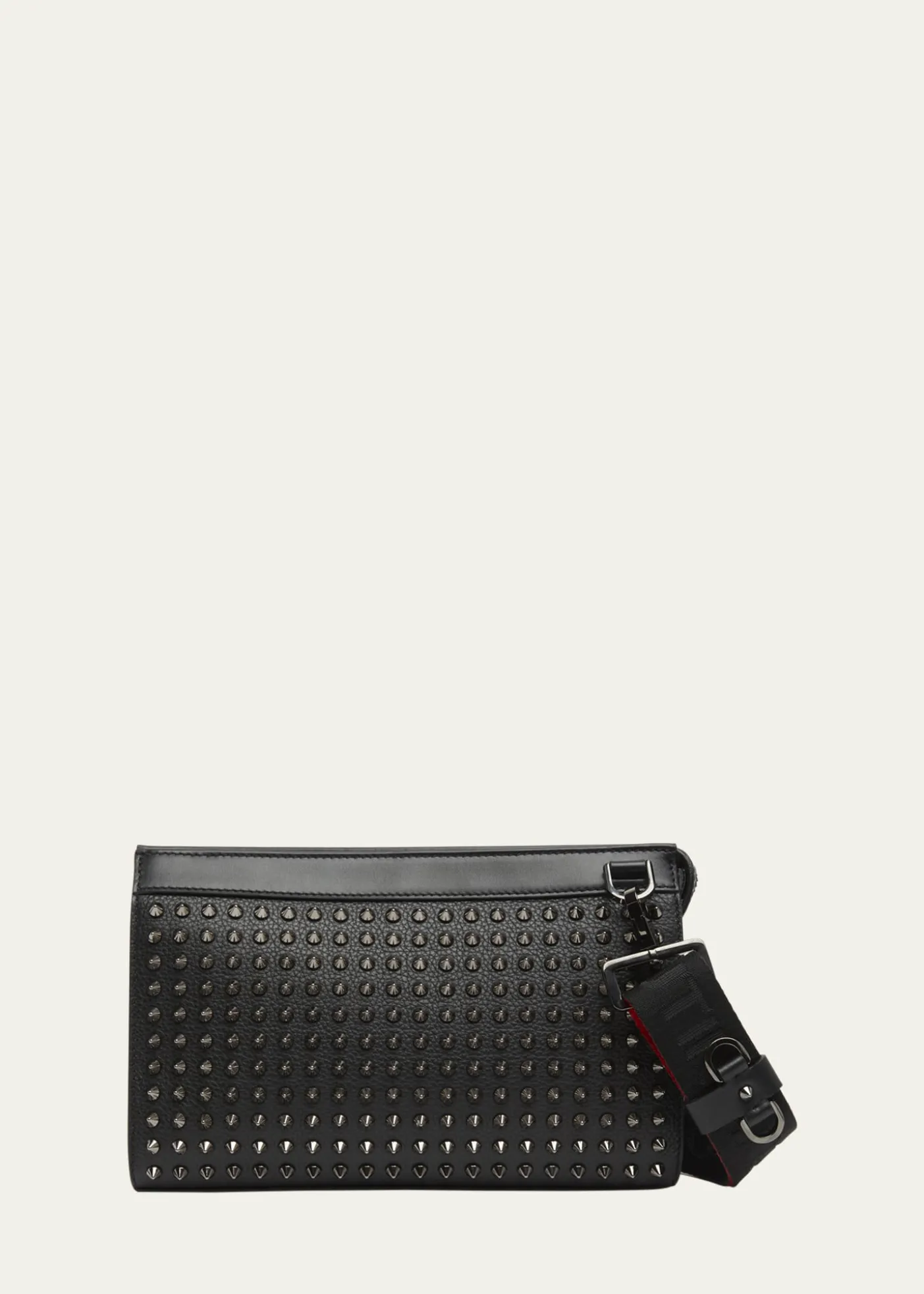 Christian LouboutinMen's Funky Leather Empire Spikes Crossbody Bag