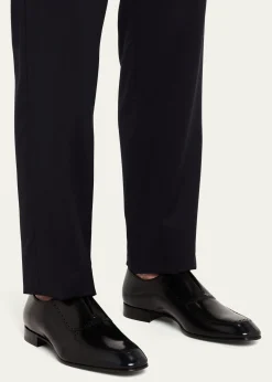 Christian LouboutinMen's Lafitte Spike Leather Oxfords