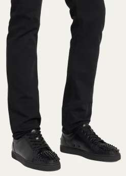 Christian LouboutinMen's Louis Junior Spiked Low-Top Sneakers