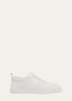 Christian LouboutinMen's Retero Grained Leather Low-Top Sneakers