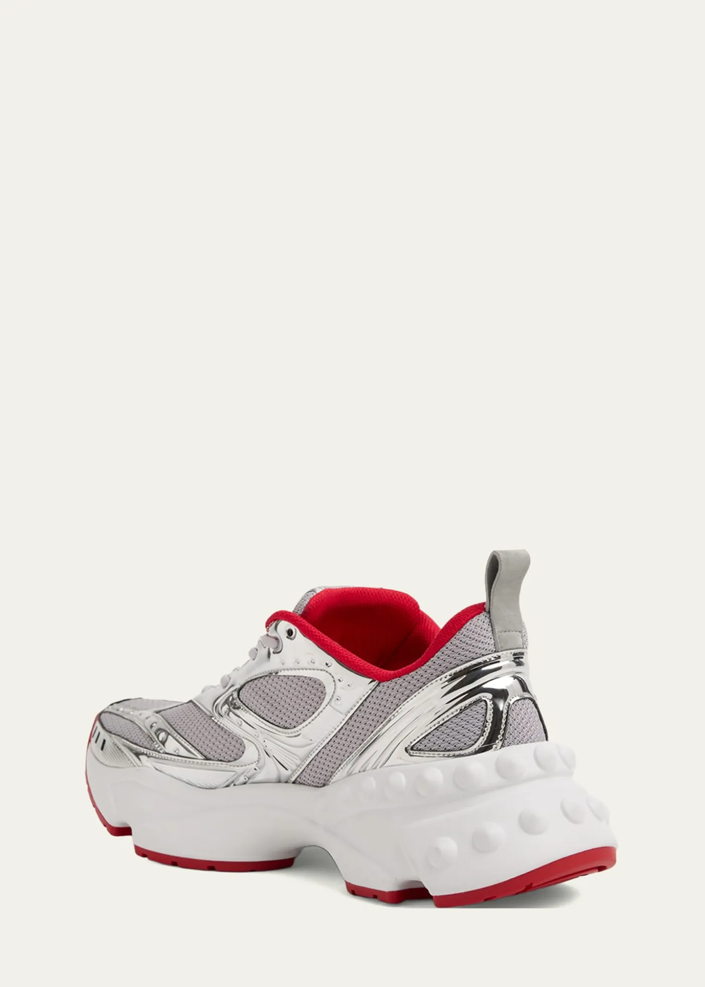 Christian LouboutinMen's So Flo Mesh & Metallic Leather Runner Sneakers