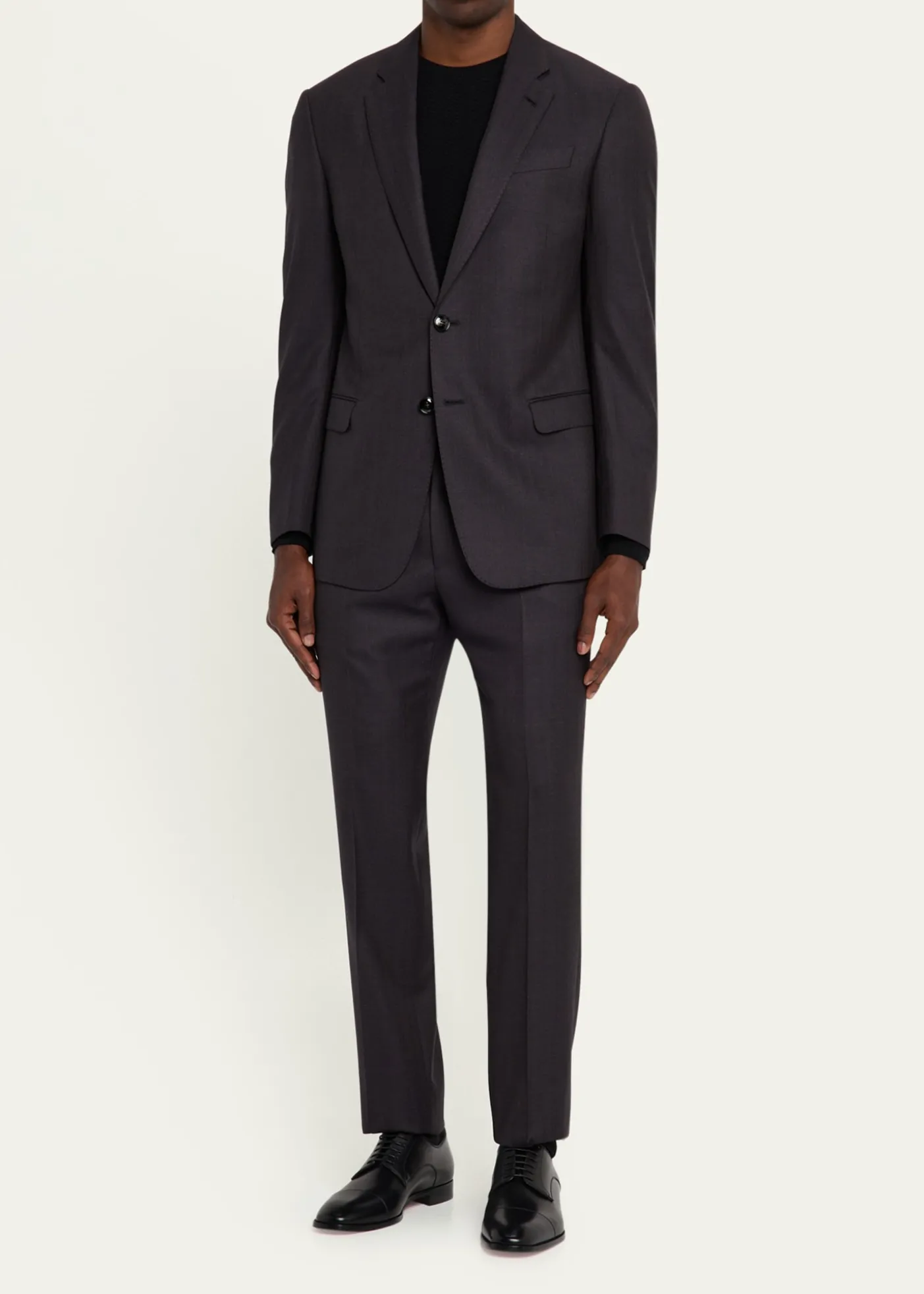 Christian LouboutinMen's Top 5 Leather Derby Shoes with Everlasting Red Sole