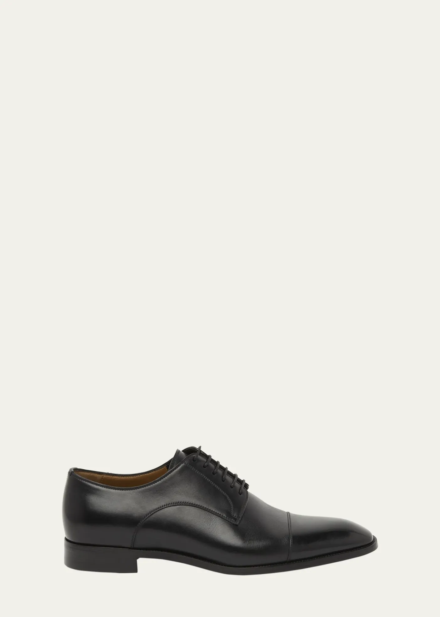 Christian LouboutinMen's Top 5 Leather Derby Shoes with Everlasting Red Sole