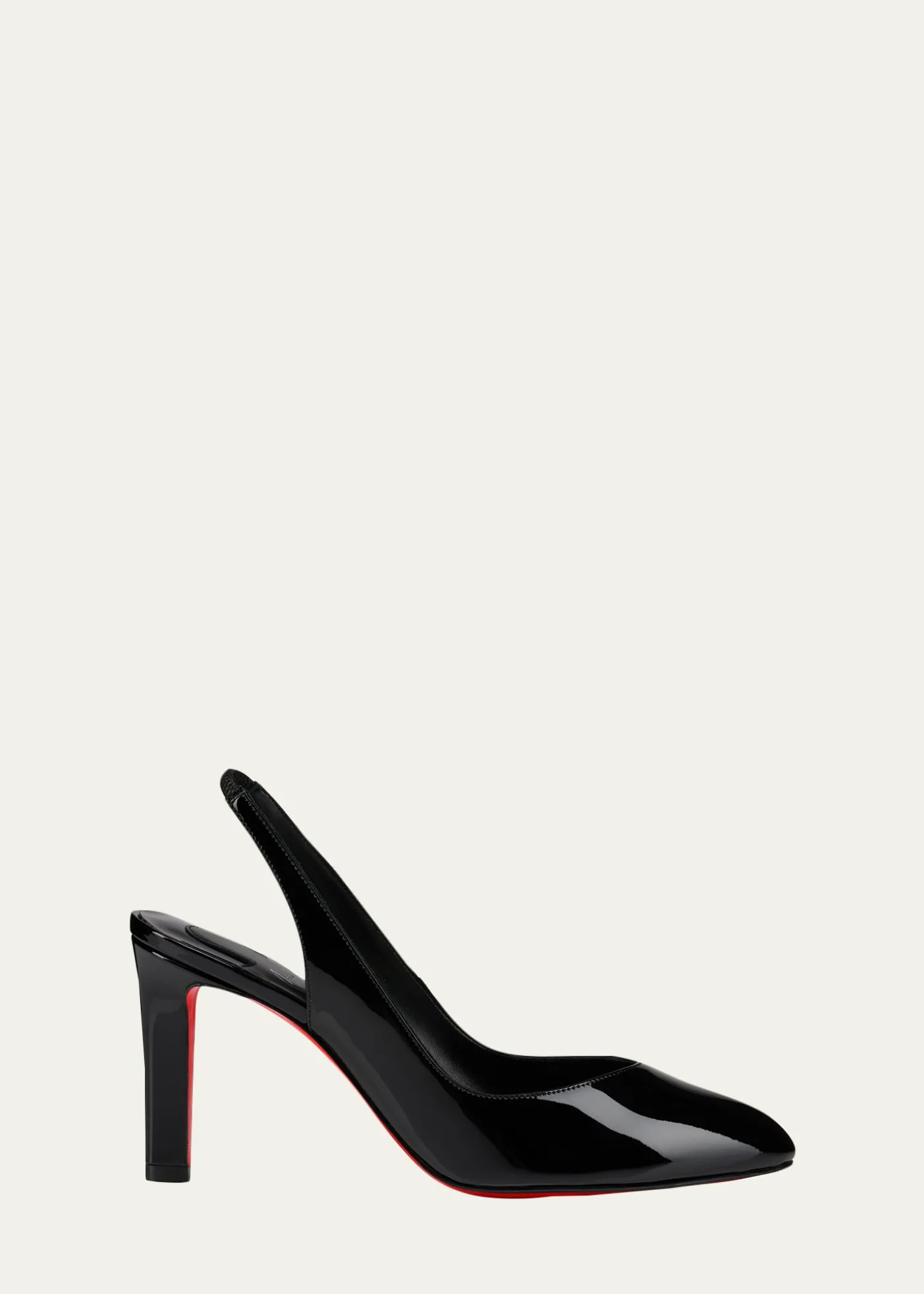 Christian Louboutin85mm Fannylove Patent Leather Slingback Pumps