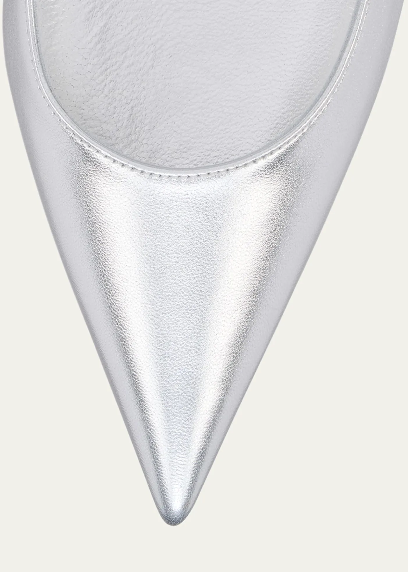 Christian Louboutin100mm Miss Z Metallic Leather Pumps