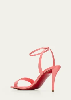 Christian Louboutin80mm Miss Z Patent Leather Ankle-Strap Sandals