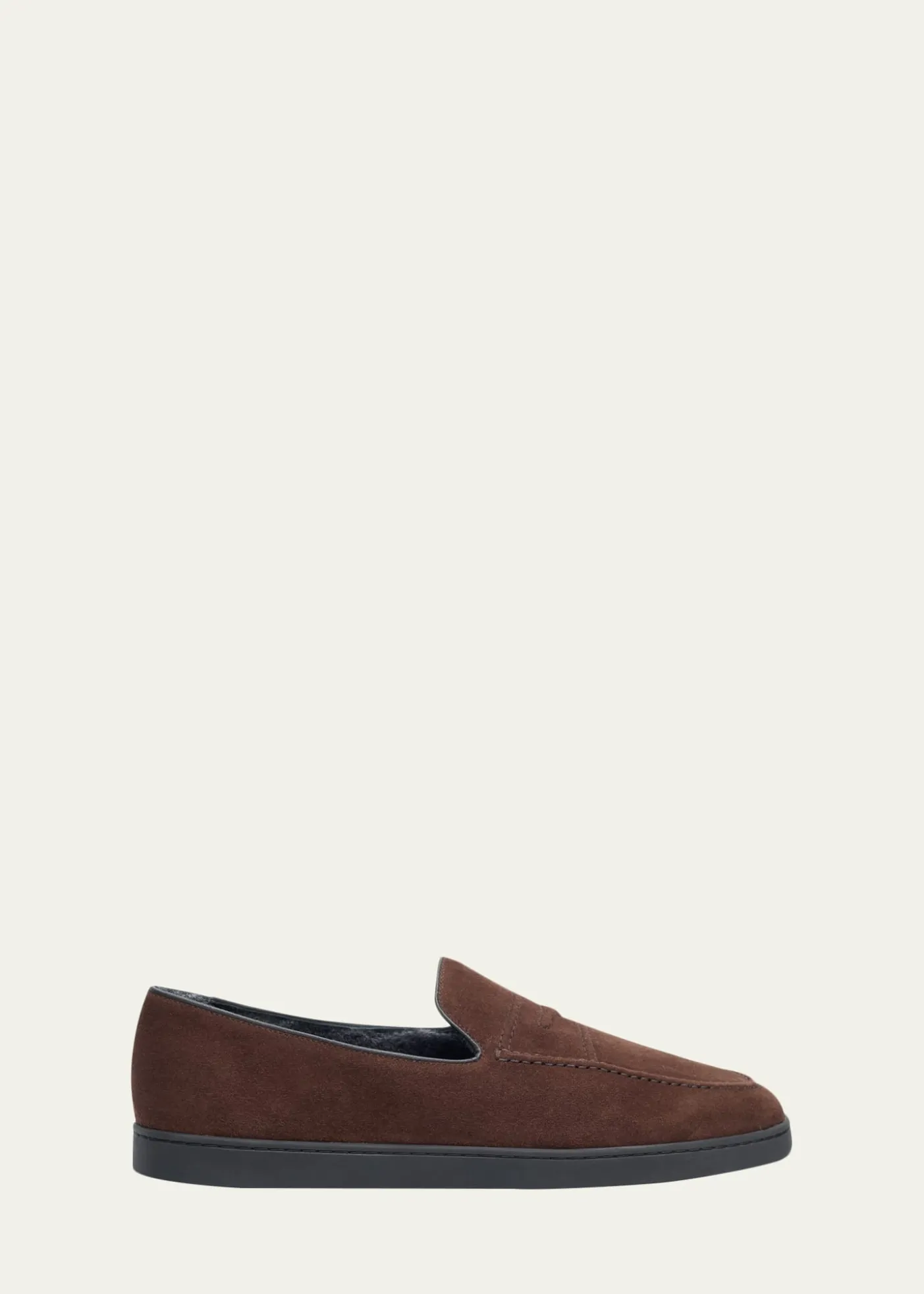 Church'sMen's Pebbles Shearling-Lined Suede Loafers