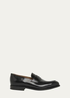 Church'sMen's Hertford Leather Rubber-Sole Penny Loafers